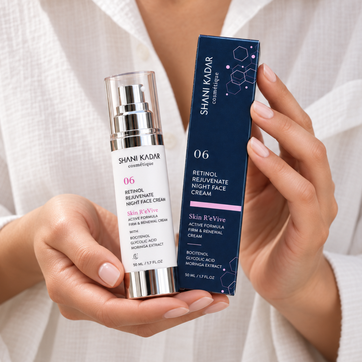 קרם לילה רטינול לחידוש והפחתת קמטים – Retinol Night Cream